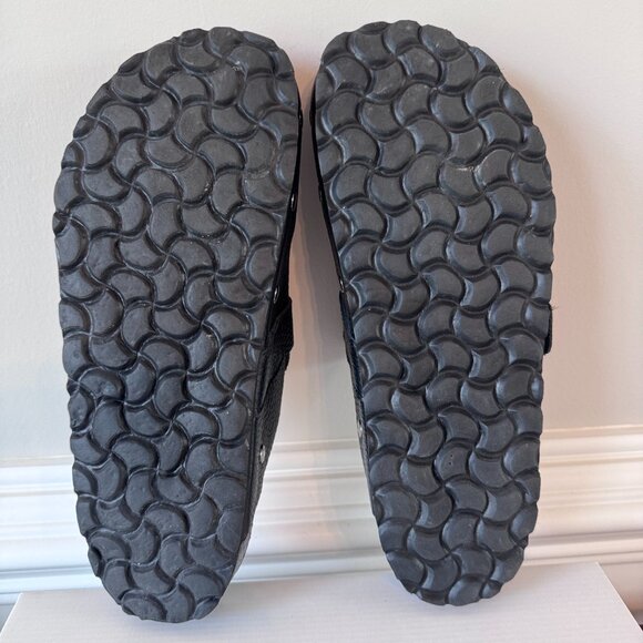 Saint + Sofia black leather studded clog 9 - Picture 3 of 4